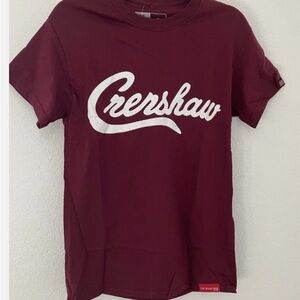 The Marathon Clothing Burgundy Tee with White Print